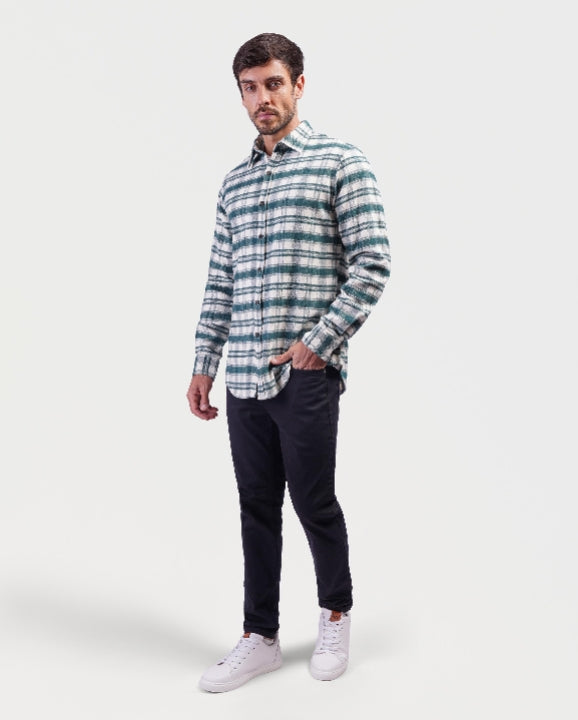 Long sleeve stripe shirt-3271