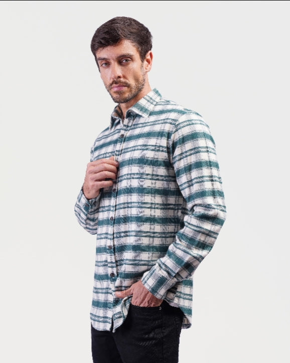 Long sleeve stripe shirt-3271