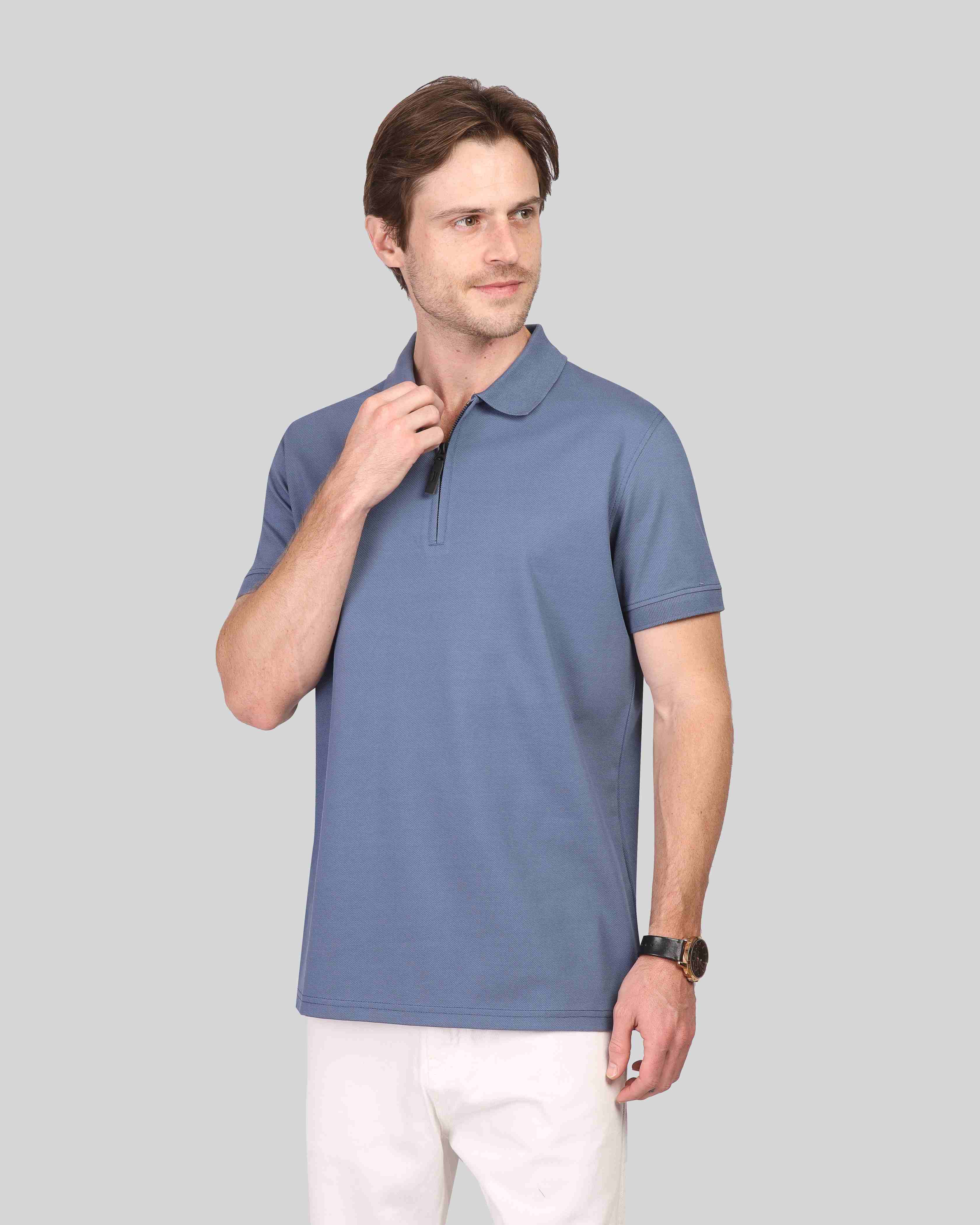 Fine Cotton Polo Shirt - 25001