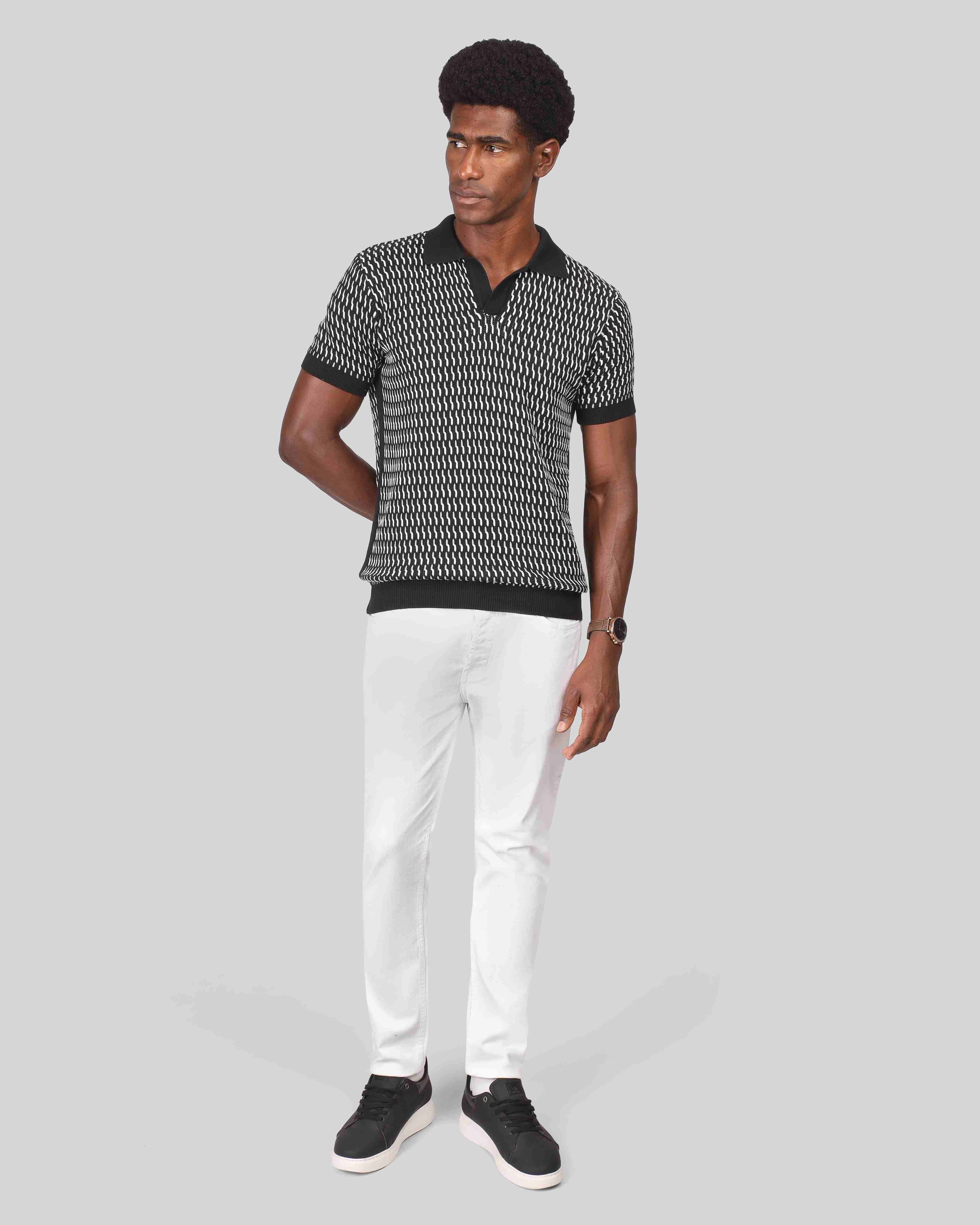 Soft Knit Polo Shirt - 25053