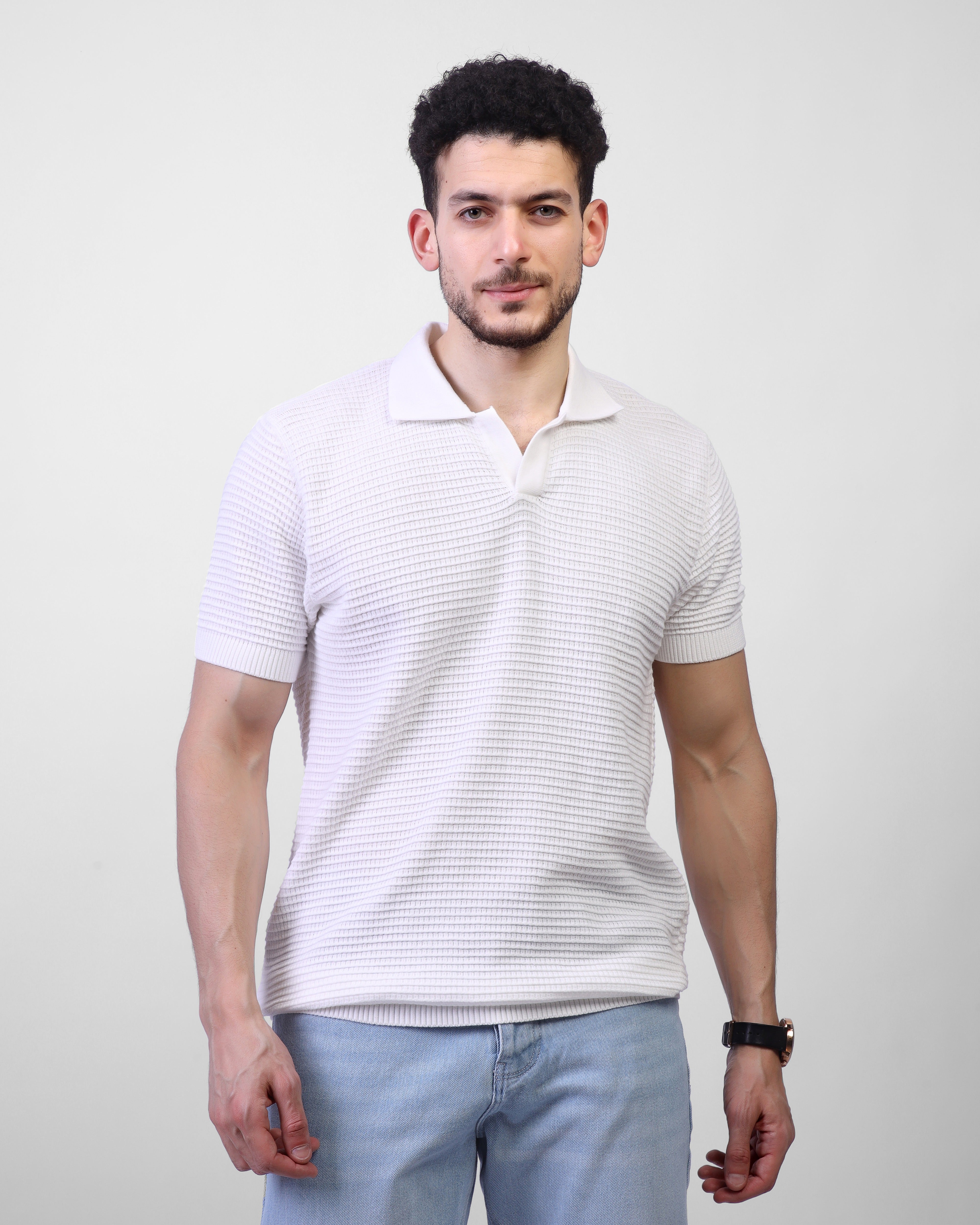 Textured Knit Polo – MEN/25054