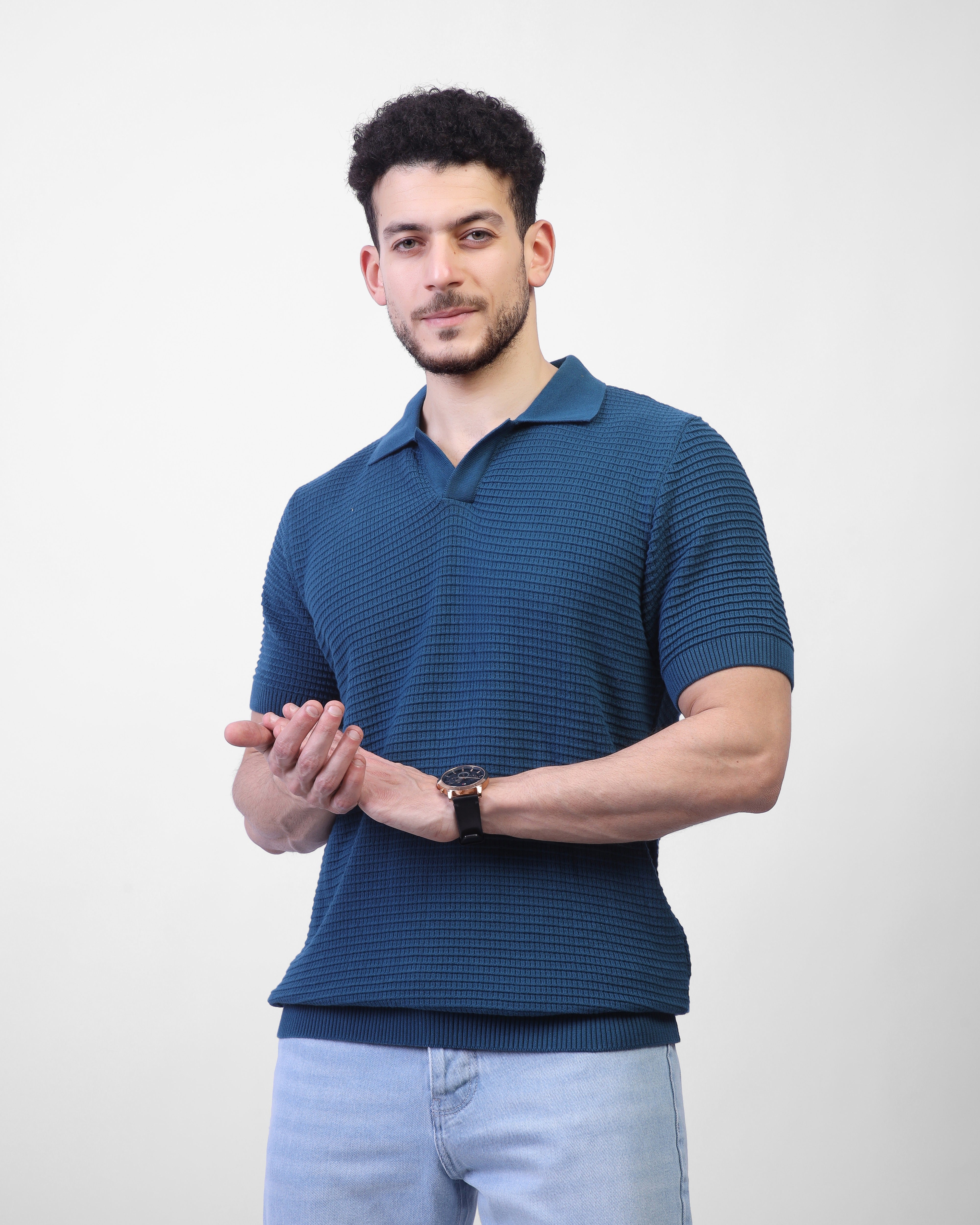 Textured Knit Polo – MEN/25054