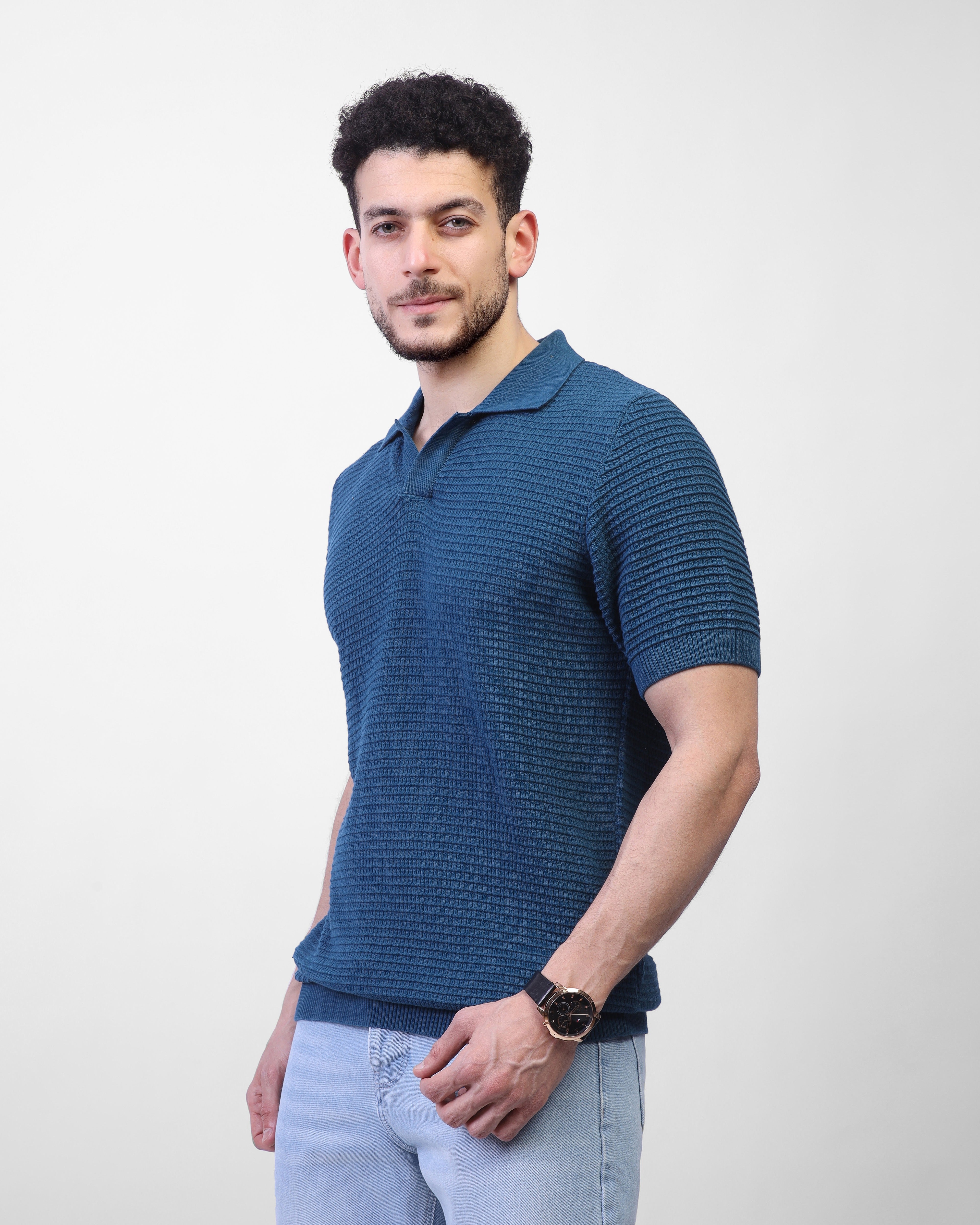 Textured Knit Polo – MEN/25054