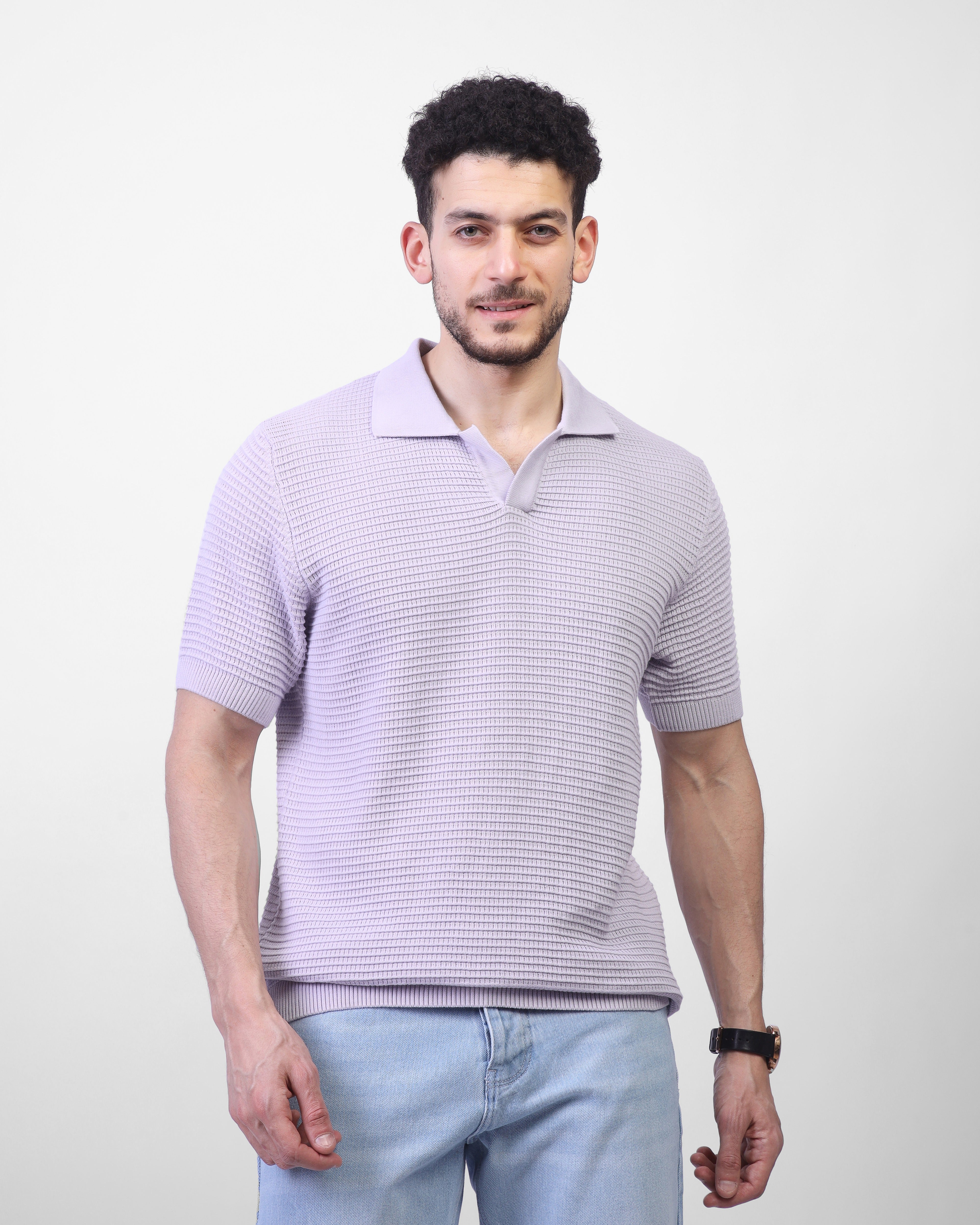 Textured Knit Polo – MEN/25054
