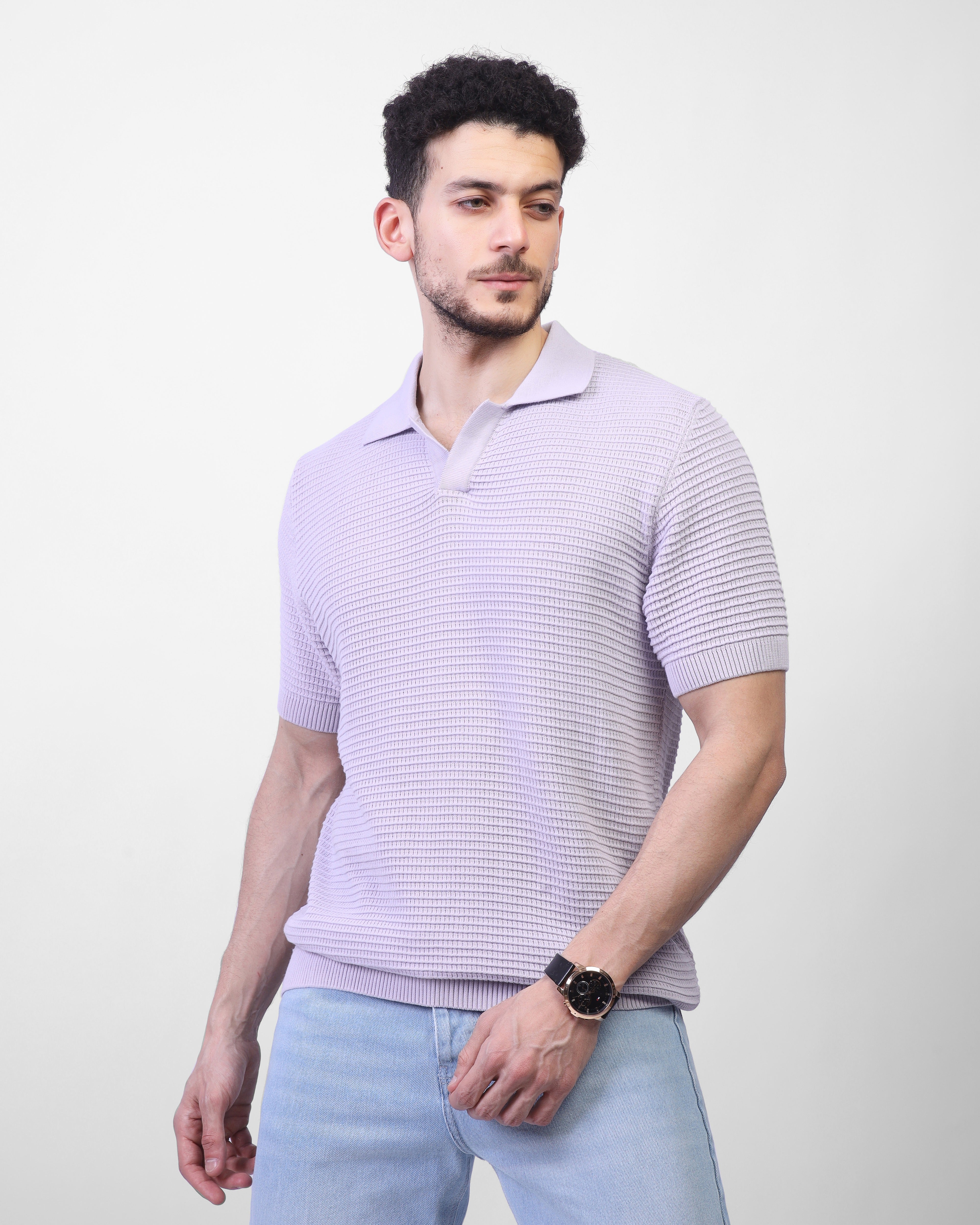 Textured Knit Polo – MEN/25054