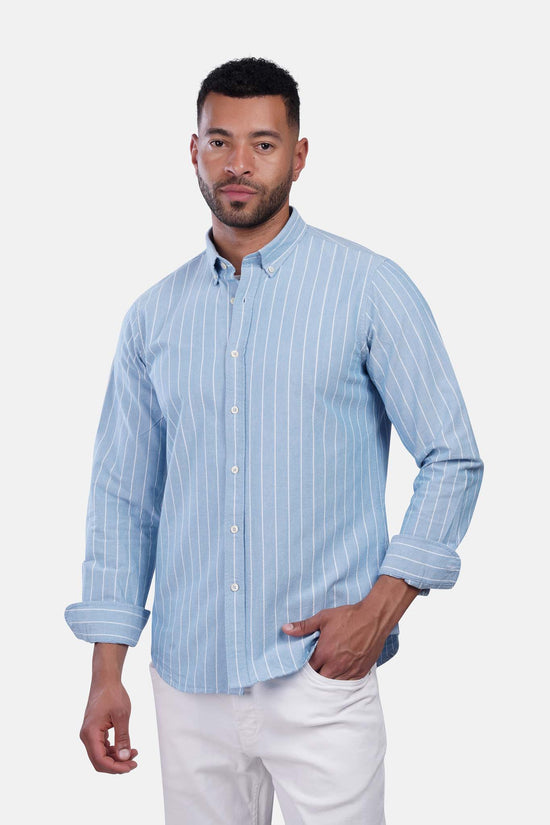 Oxford Striped Long Sleeve Shirt