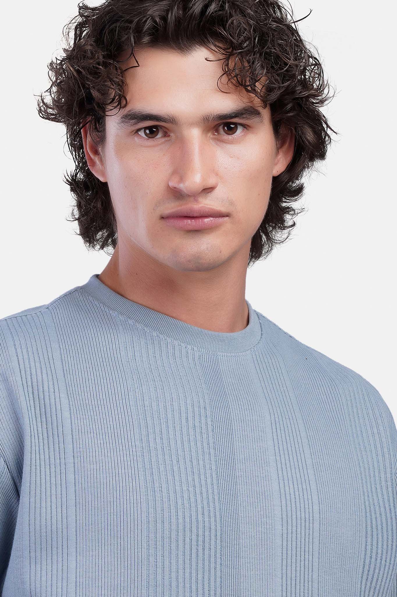 Striped Jacquard Oversized T-Shirt