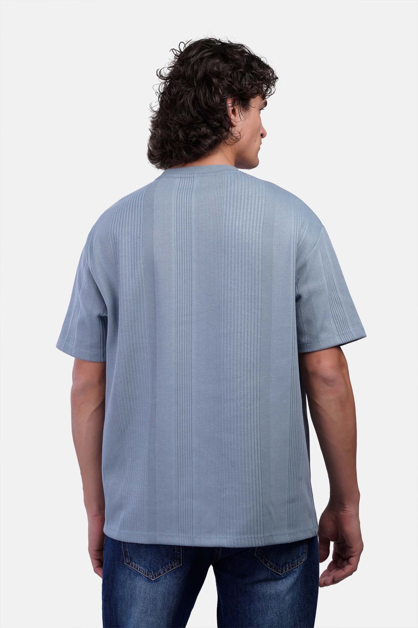 Striped Jacquard Oversized T-Shirt