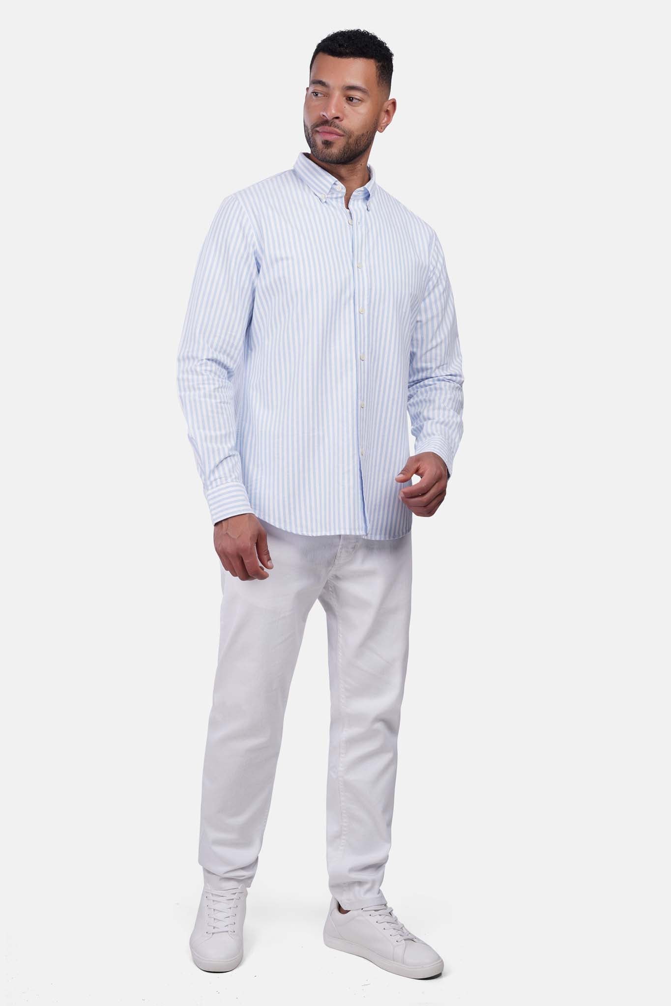 Striped Oxford Long Sleeve Shirt