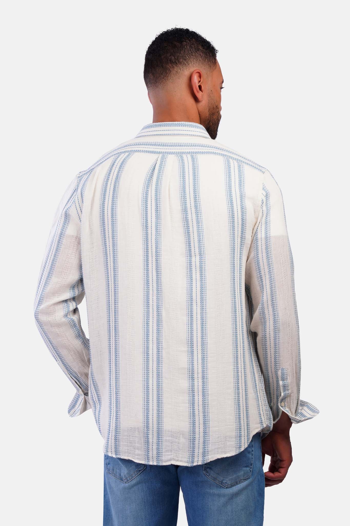 Striped Shibeka Long Sleeve Shirt