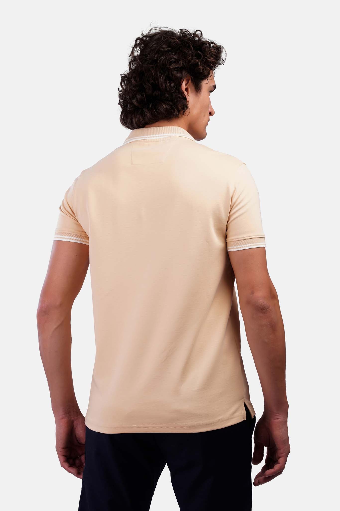 Half-Zip Interlock Polo T-Shirt