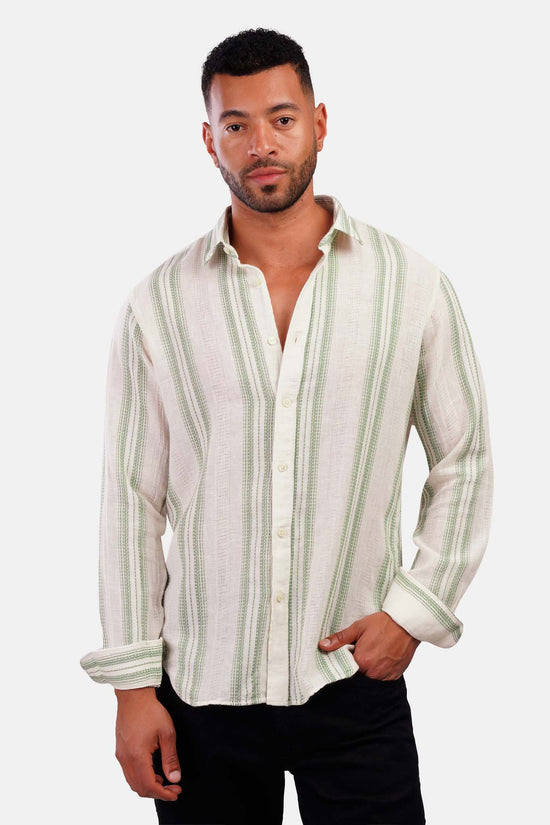 Striped Shibeka Long Sleeve Shirt