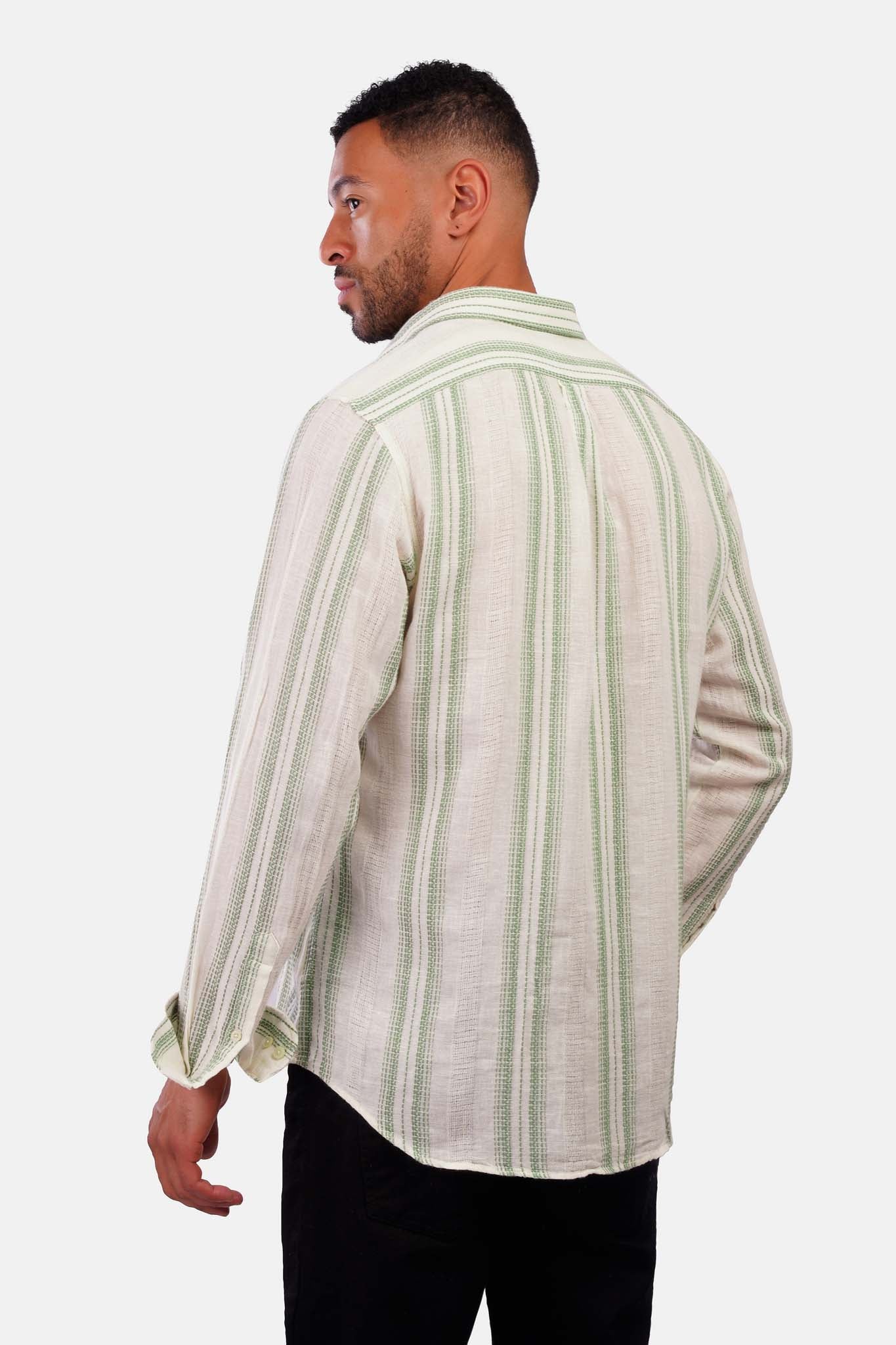 Striped Shibeka Long Sleeve Shirt