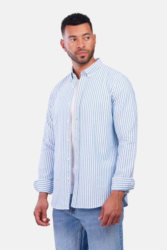 Striped Oxford Long Sleeve Shirt
