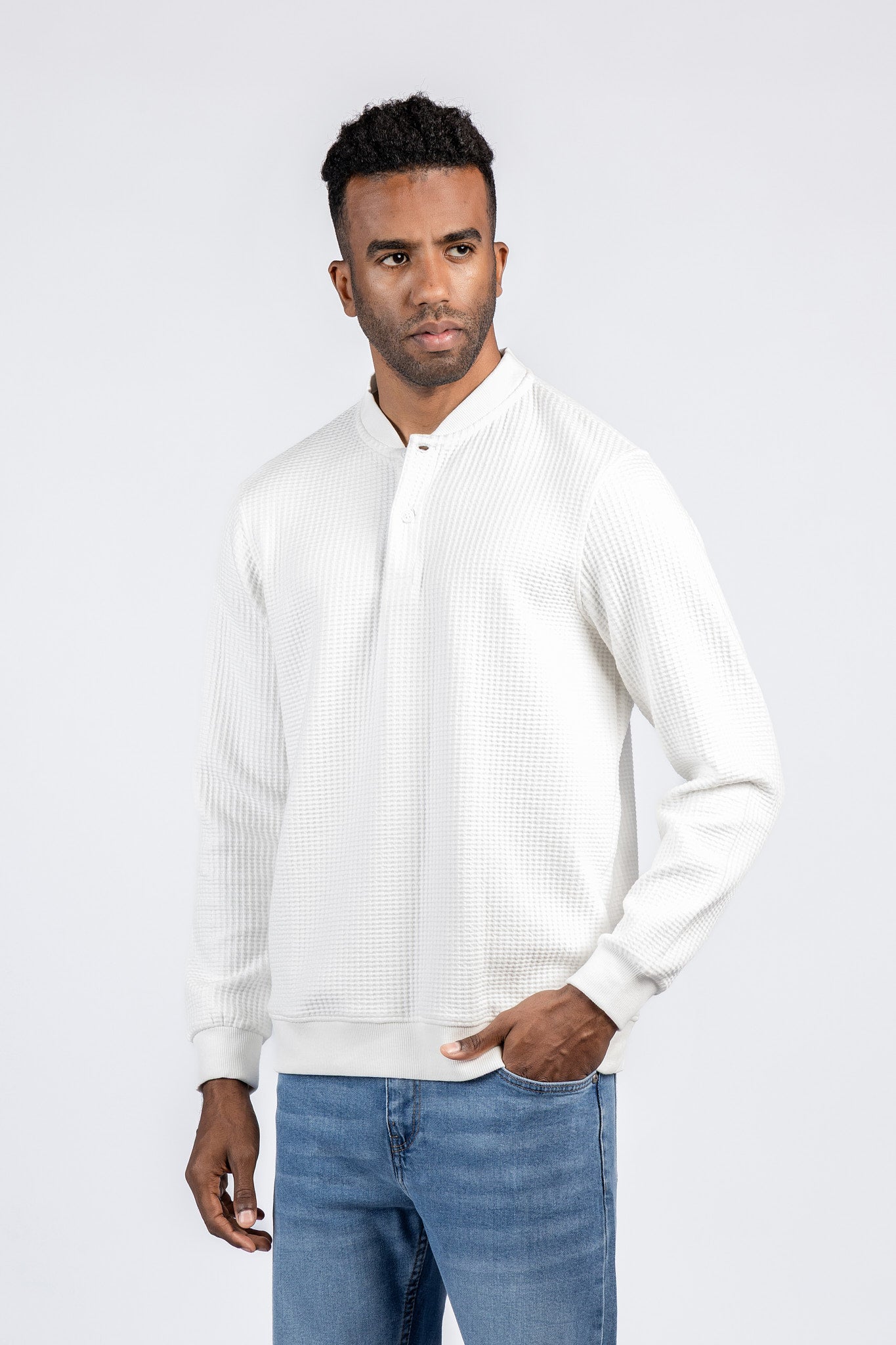 Baseball-Collar Digital Jakar Sweatshirt SWT/26702