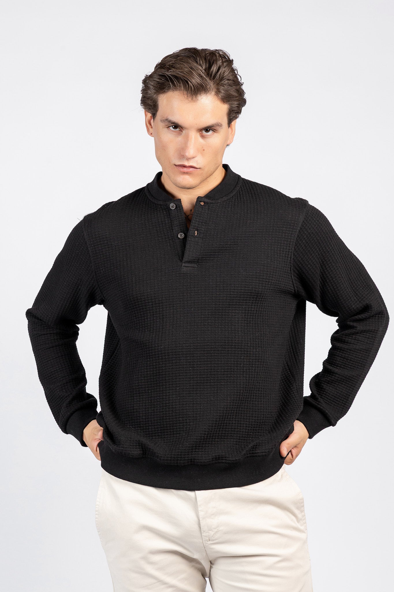 Baseball-Collar Digital Jakar Sweatshirt SWT/26702