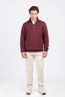 Half-Zipper Double Waffle Fashion Sweatshirt SWT/26843