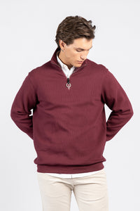 Half-Zipper Double Waffle Fashion Sweatshirt SWT/26843