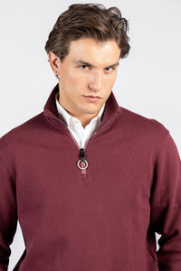 Half-Zipper Double Waffle Fashion Sweatshirt SWT/26843