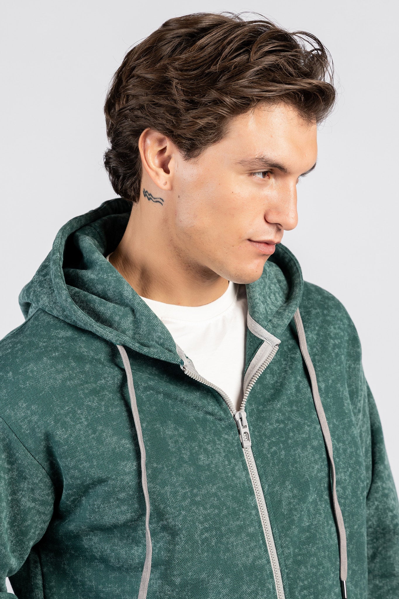 Capicho Zipper Beka-Milton-Print Sweatshirt SWT/26844