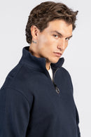 Half-Zipper Double Waffle Fashion Sweatshirt SWT/26843