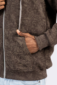 Capicho Zipper Beka-Milton-Print Sweatshirt SWT/26844