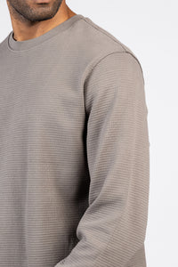 Round Neck Basic Jakar Waffle Top SWT/26704