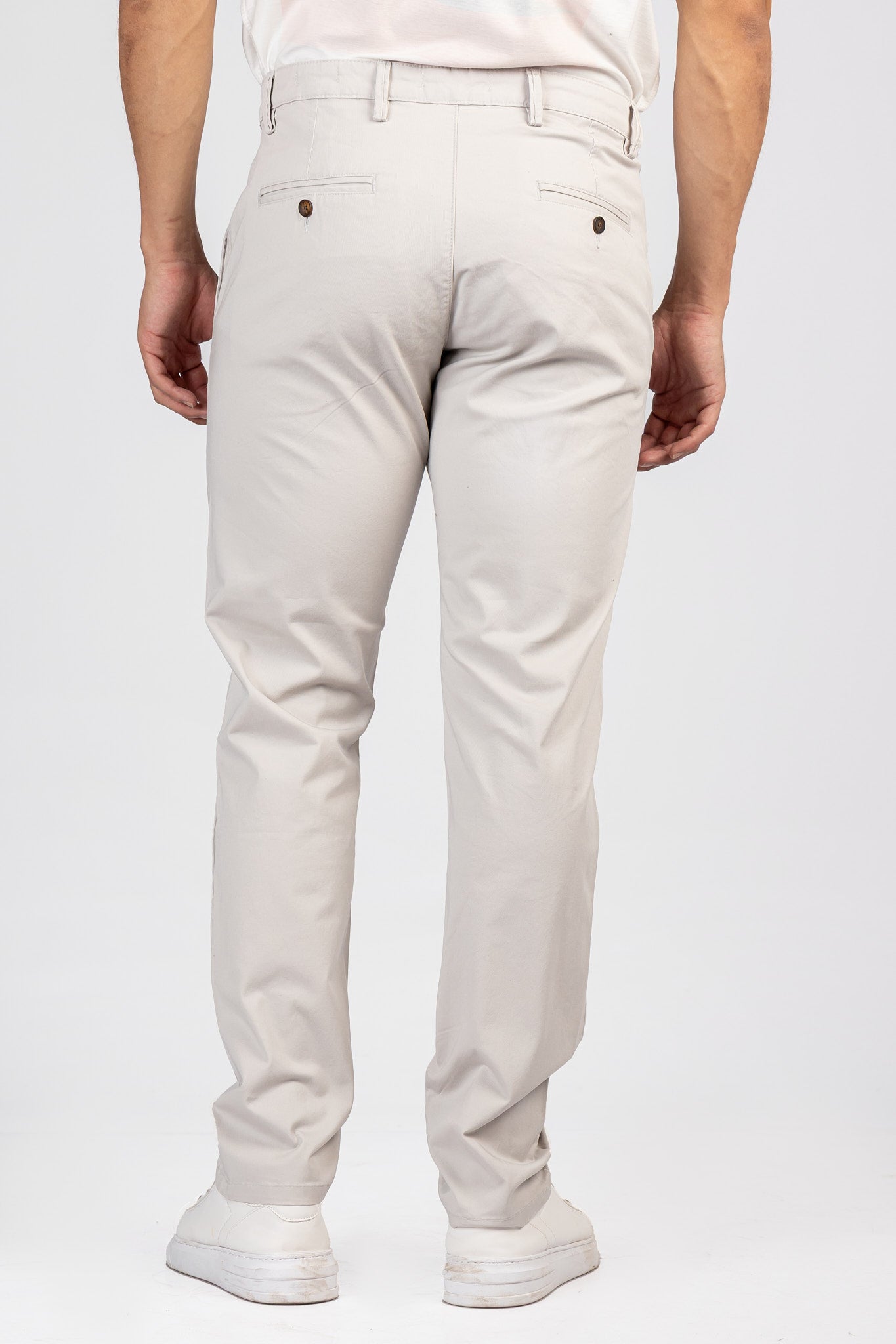 Regular Gabardine Pants with Welt Pockets PAN/6147