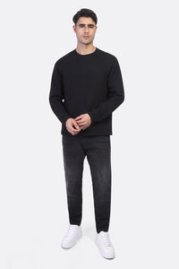 Round Neck Basic Jakar Waffle Top SWT/26704