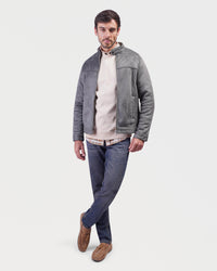 Stylish zip-up bomber jacket - JAK/25604