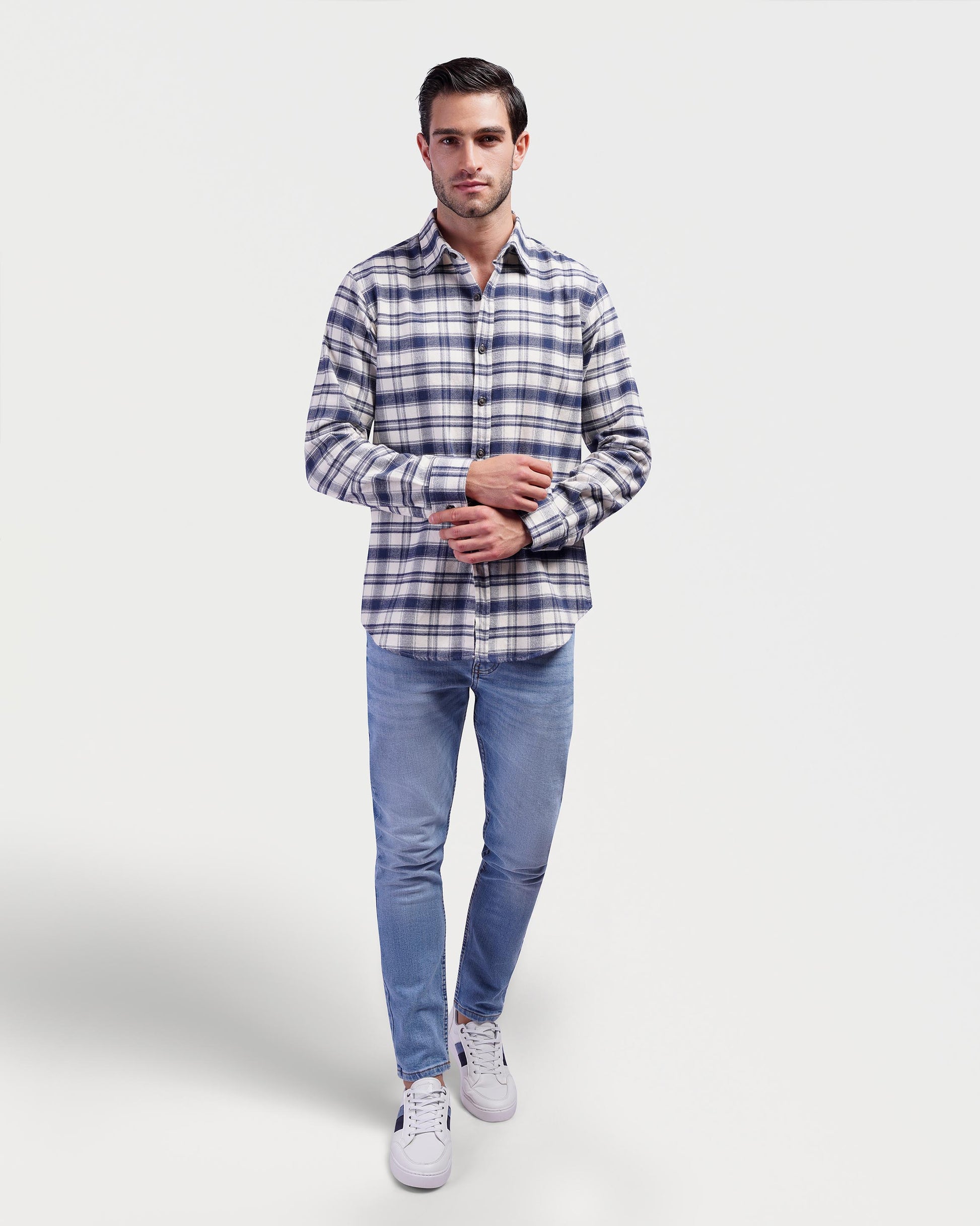 Long sleeve stripe shirt - KAZARY