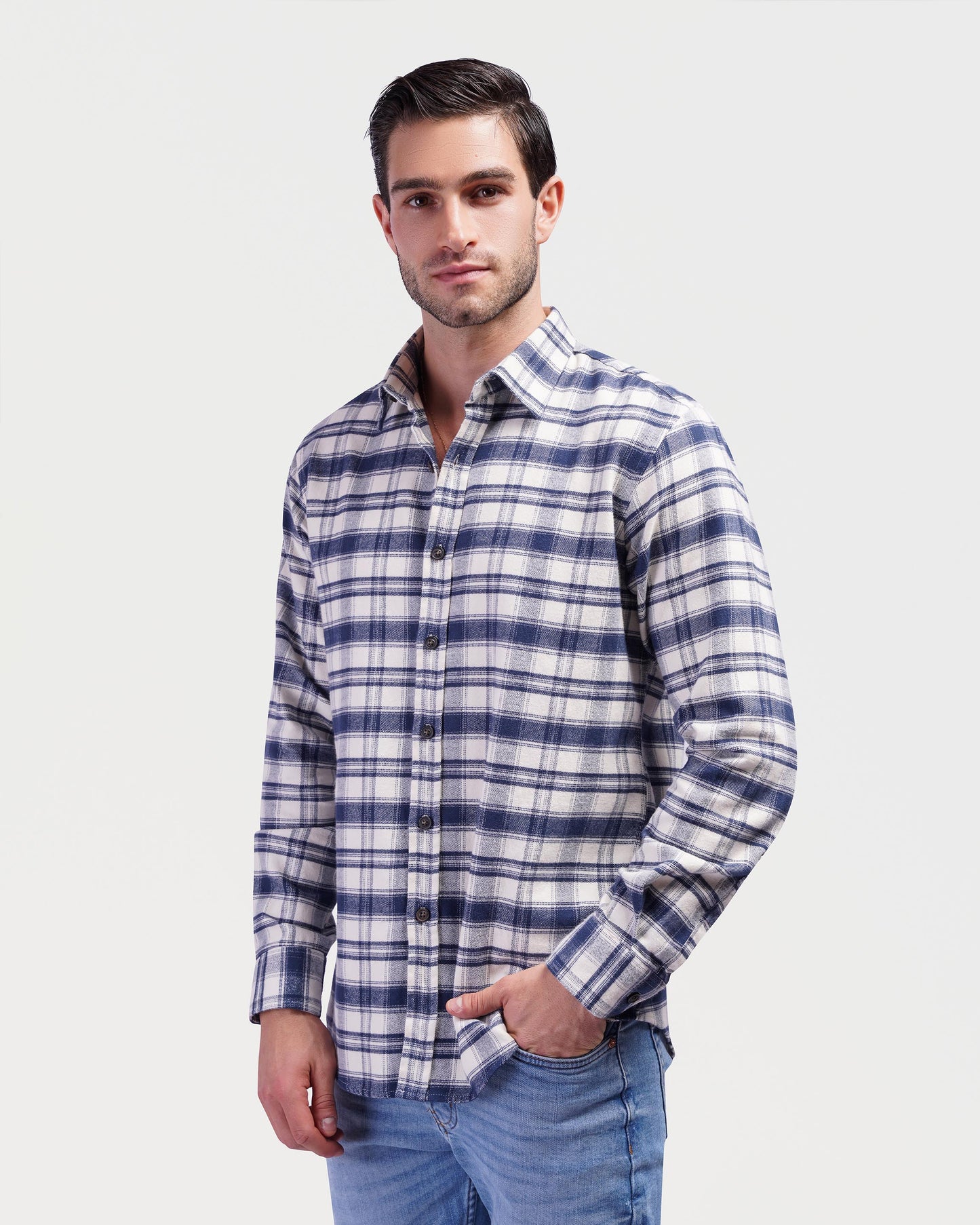 Long sleeve stripe shirt - KAZARY