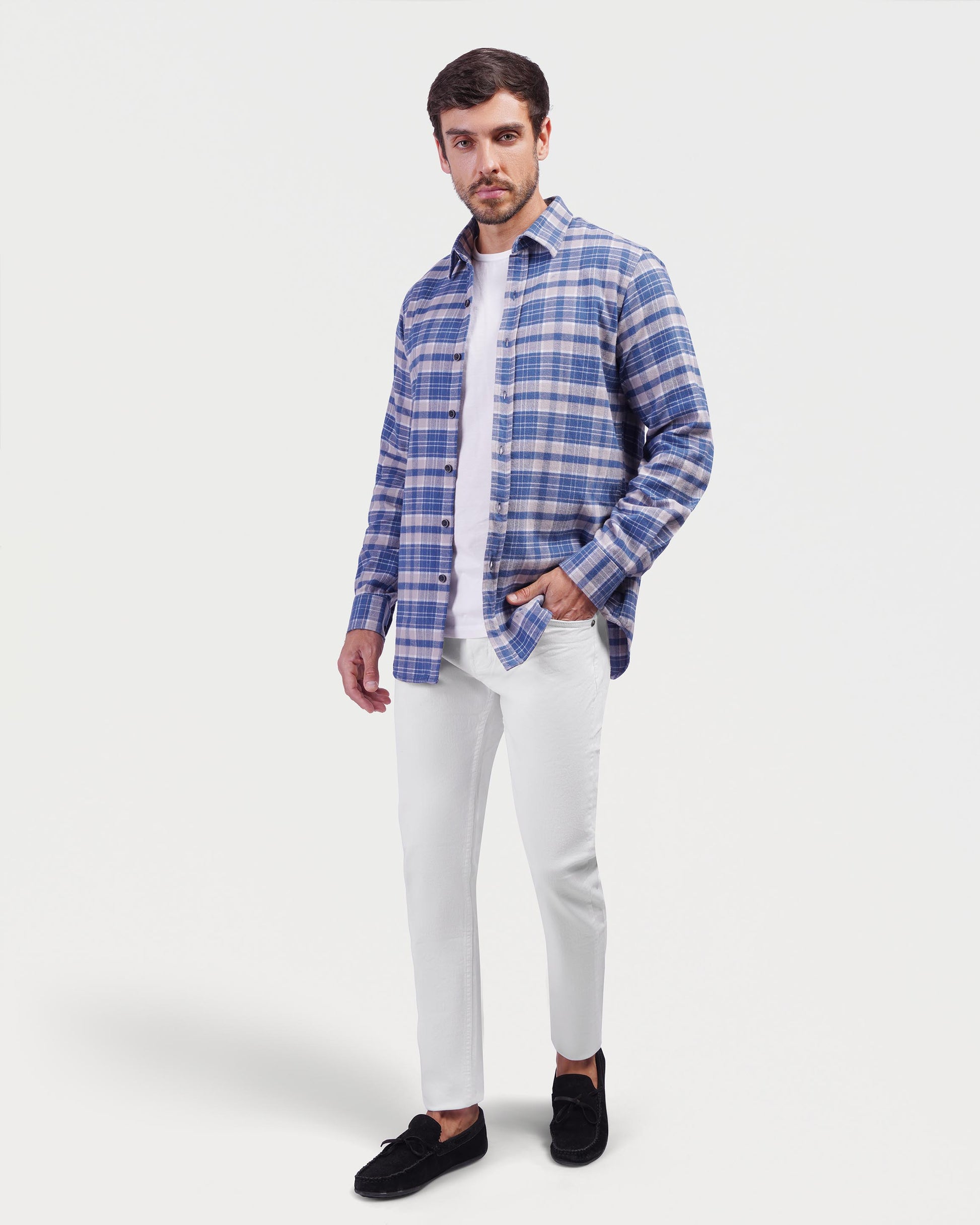 Long sleeve stripe shirt - KAZARY