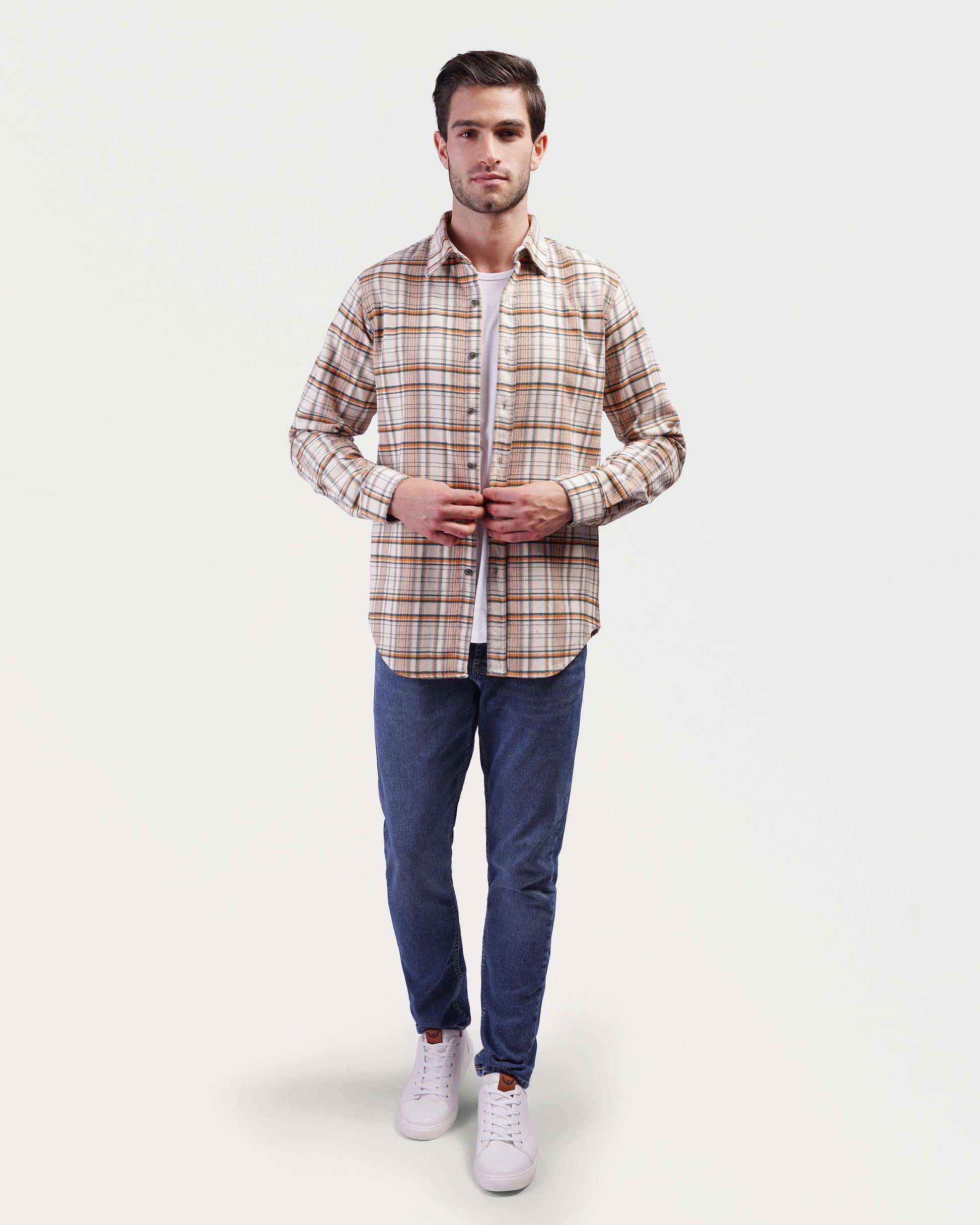 Stripe long sleeve shirt - KAZARY