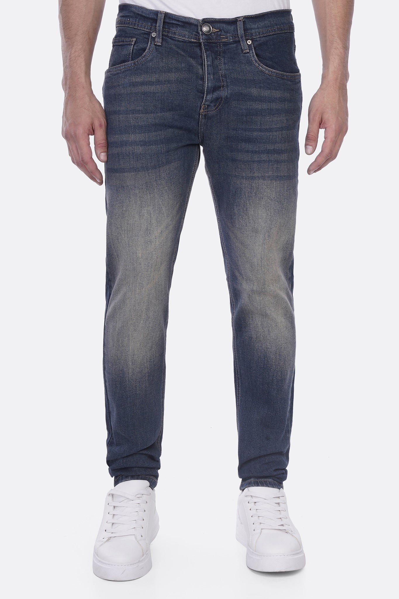 Basic Slim-Fit Denim Pants – Everyday Comfort