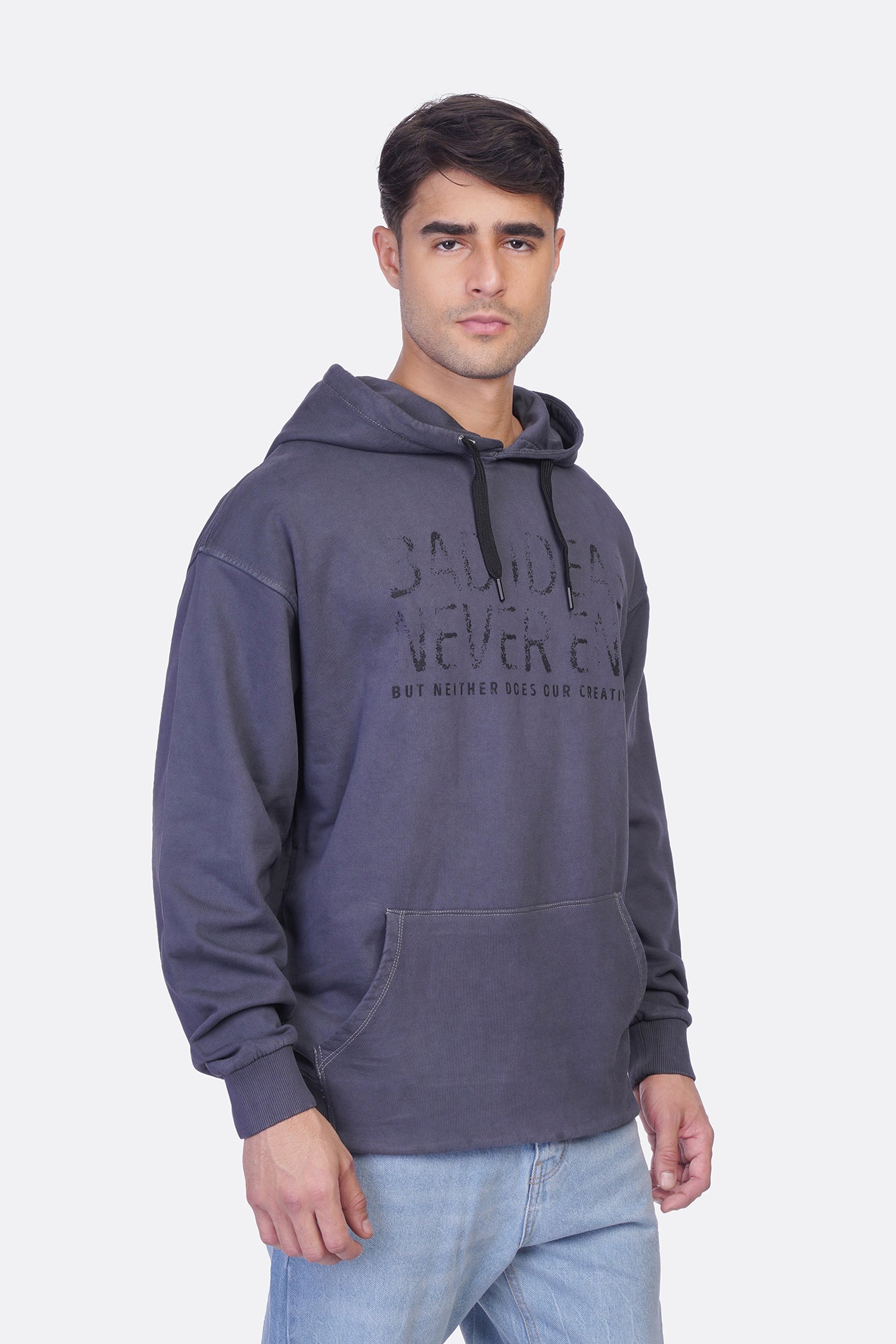 W-Zipper Printed Sweatshirt – Milton Fabric