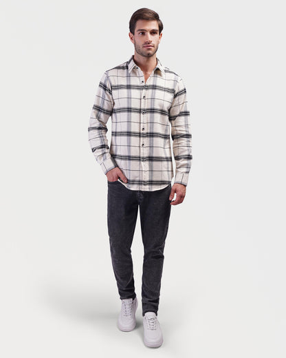 Striped long sleeve shirt - KAZARY