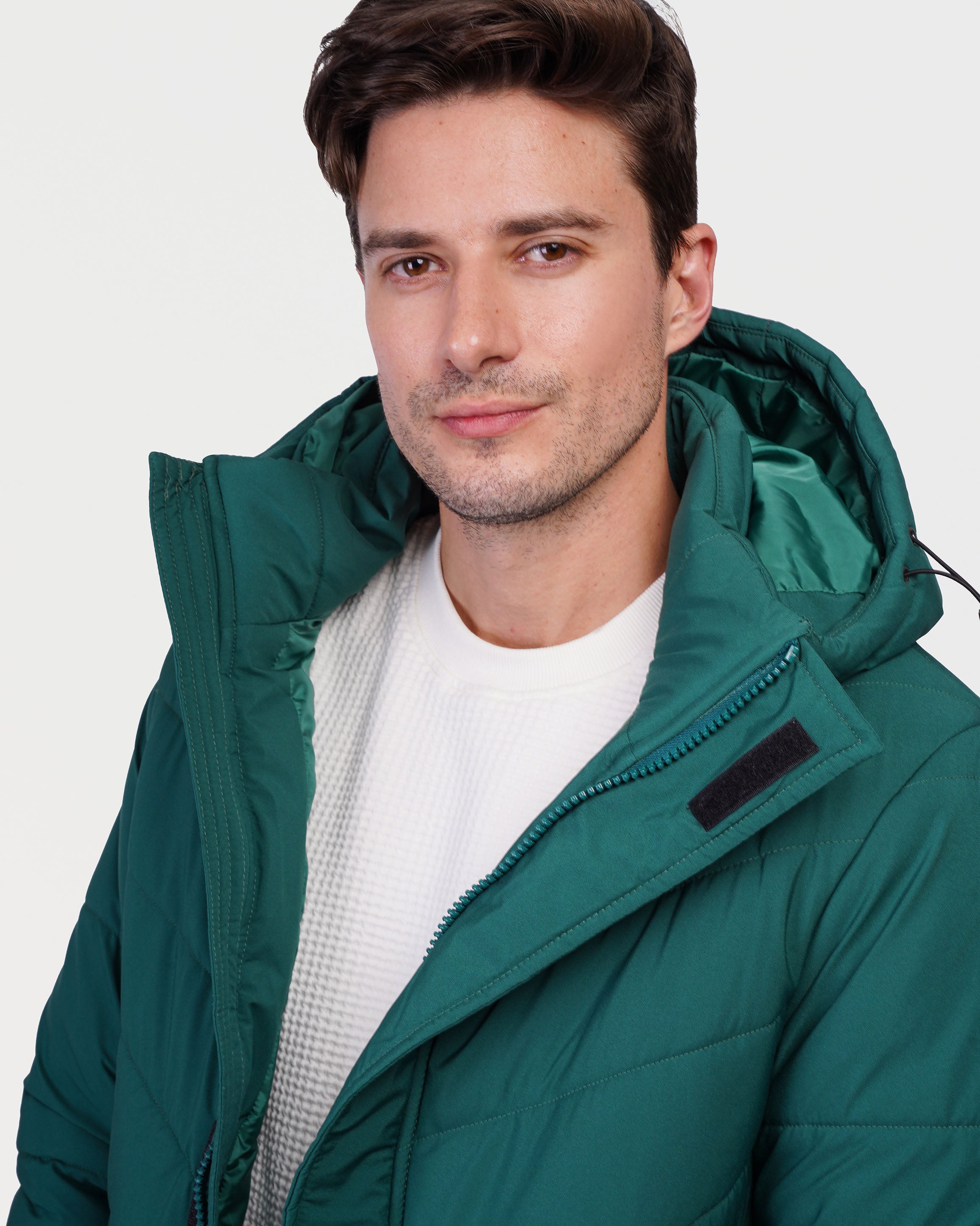 Warm hooded bubble jacket - JAK/25606