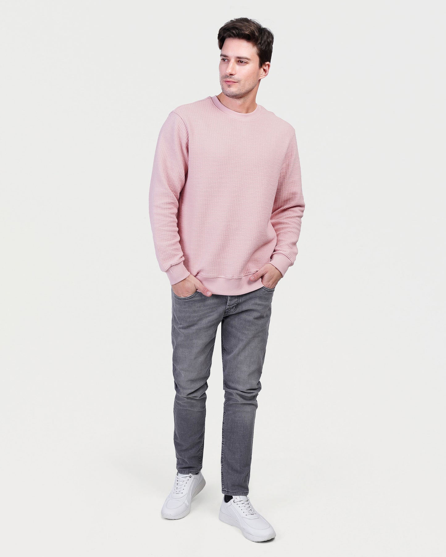 Basic Rounded Sweater-25710