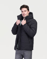 Warm hooded bubble jacket - JAK/25606