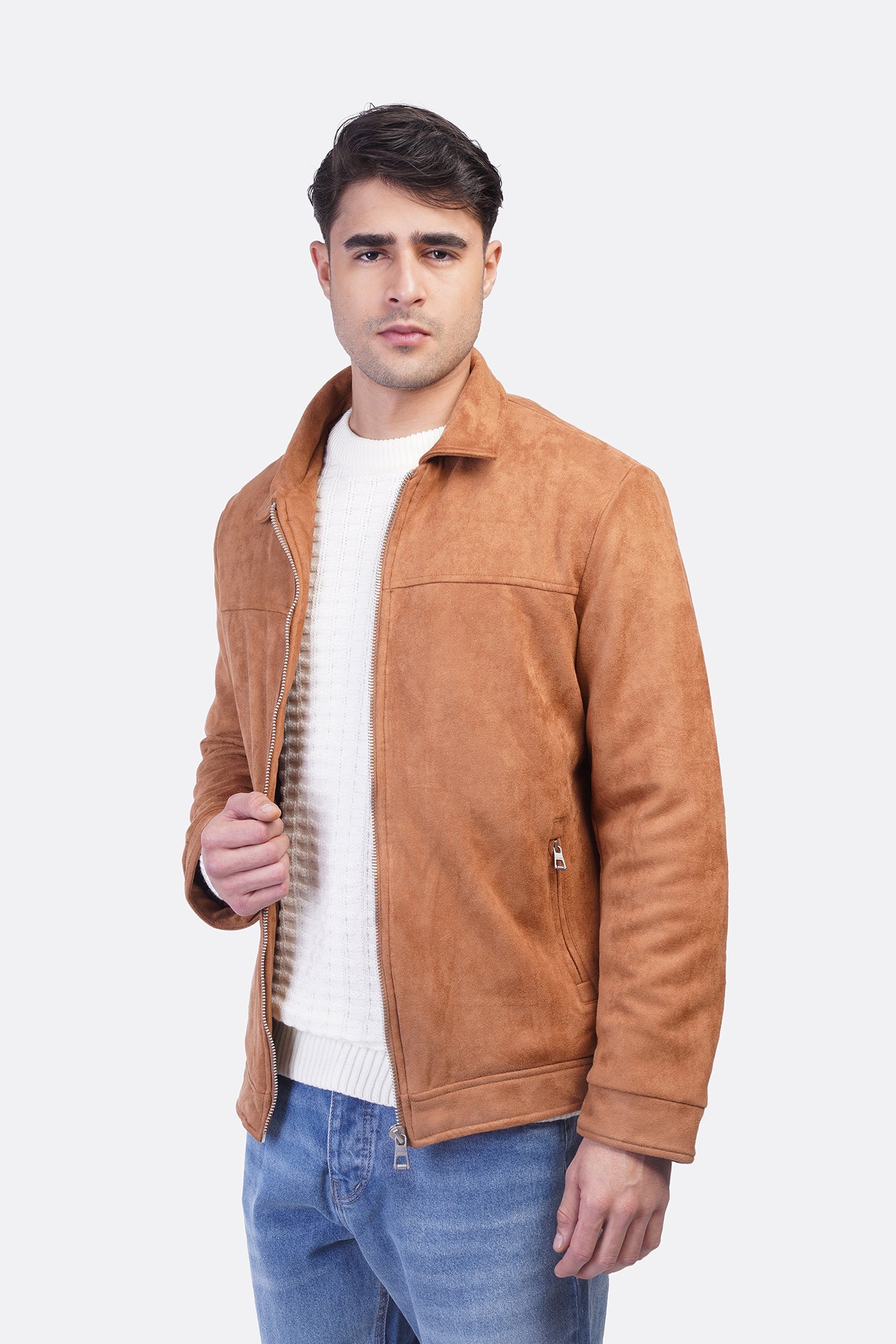 Suede Zipper Jacket – JAK/26605