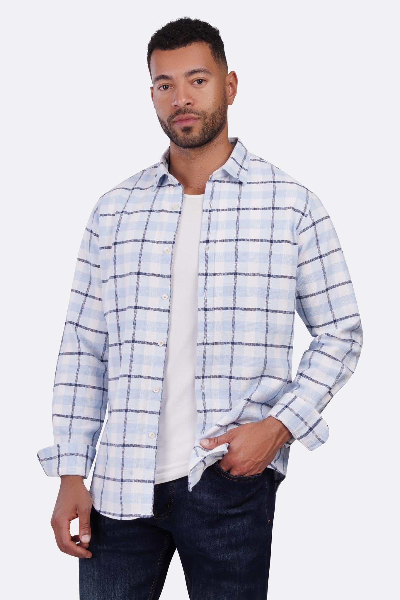 Shibeka Plaid Long Sleeve Shirt