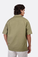 Striped Shibeka Half-Sleeve Shirt