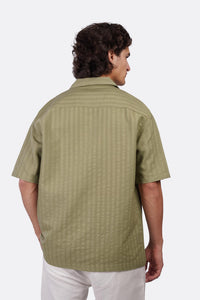 Striped Shibeka Half-Sleeve Shirt