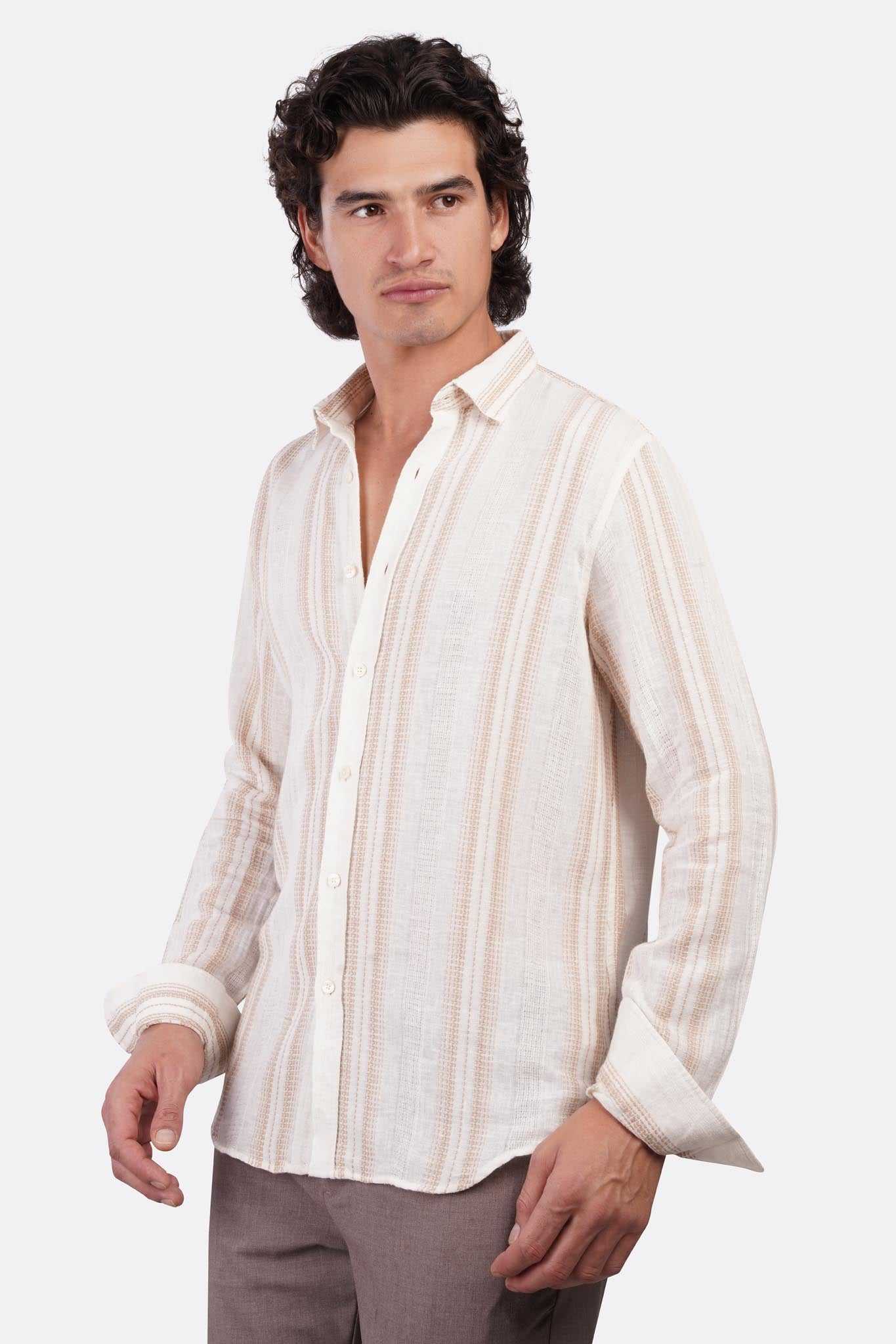 Striped Shibeka Long Sleeve Shirt