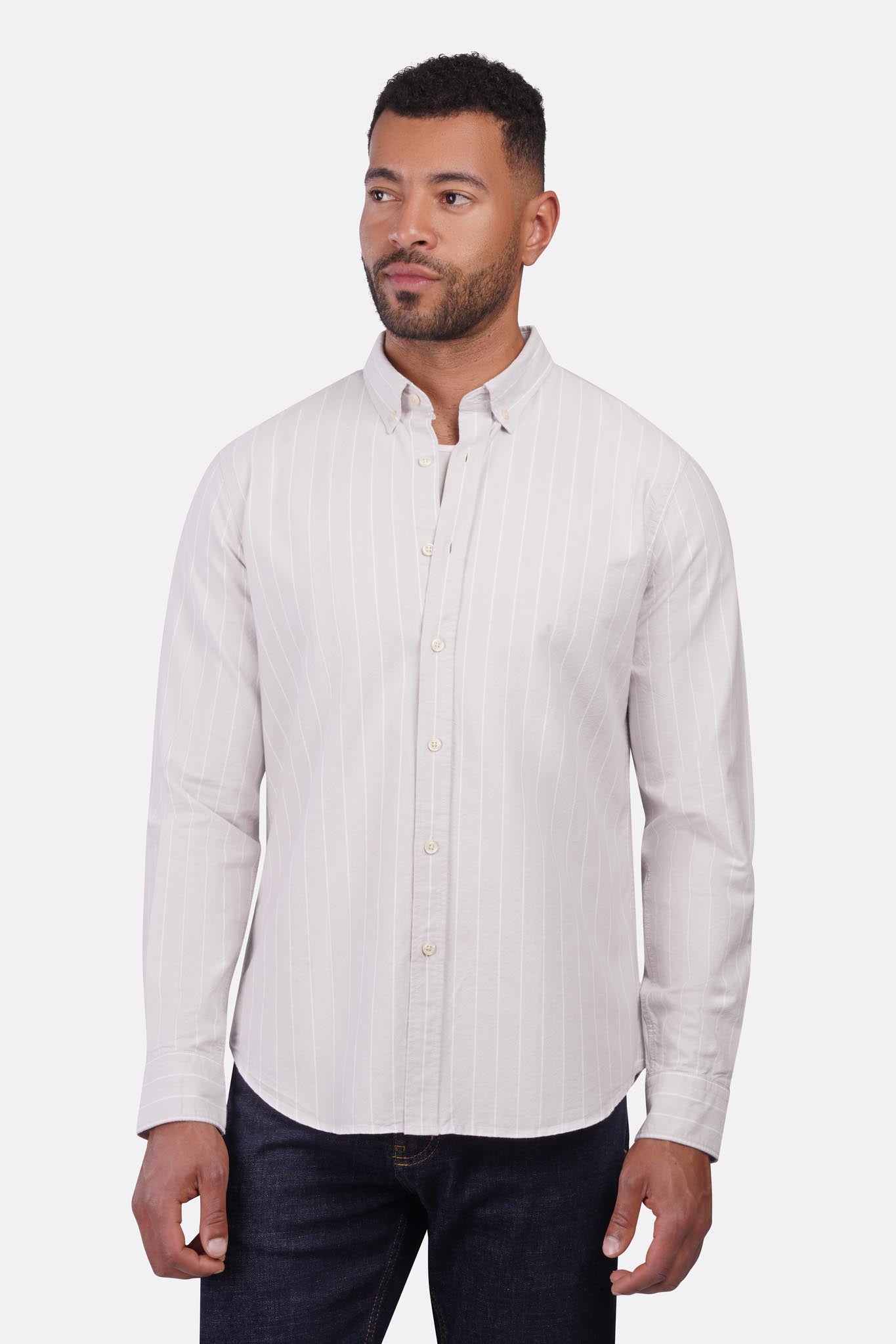 Oxford Striped Long Sleeve Shirt