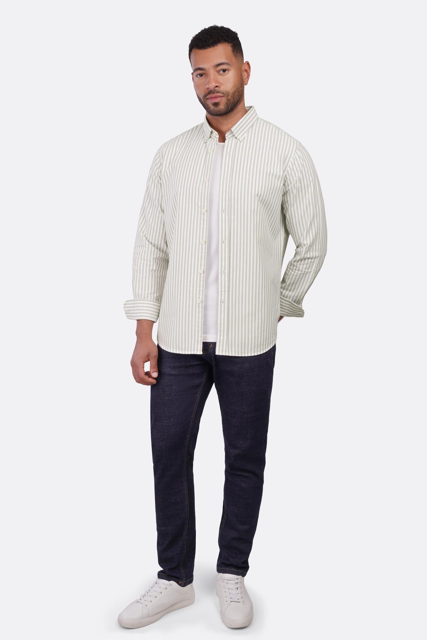 Striped Oxford Long Sleeve Shirt