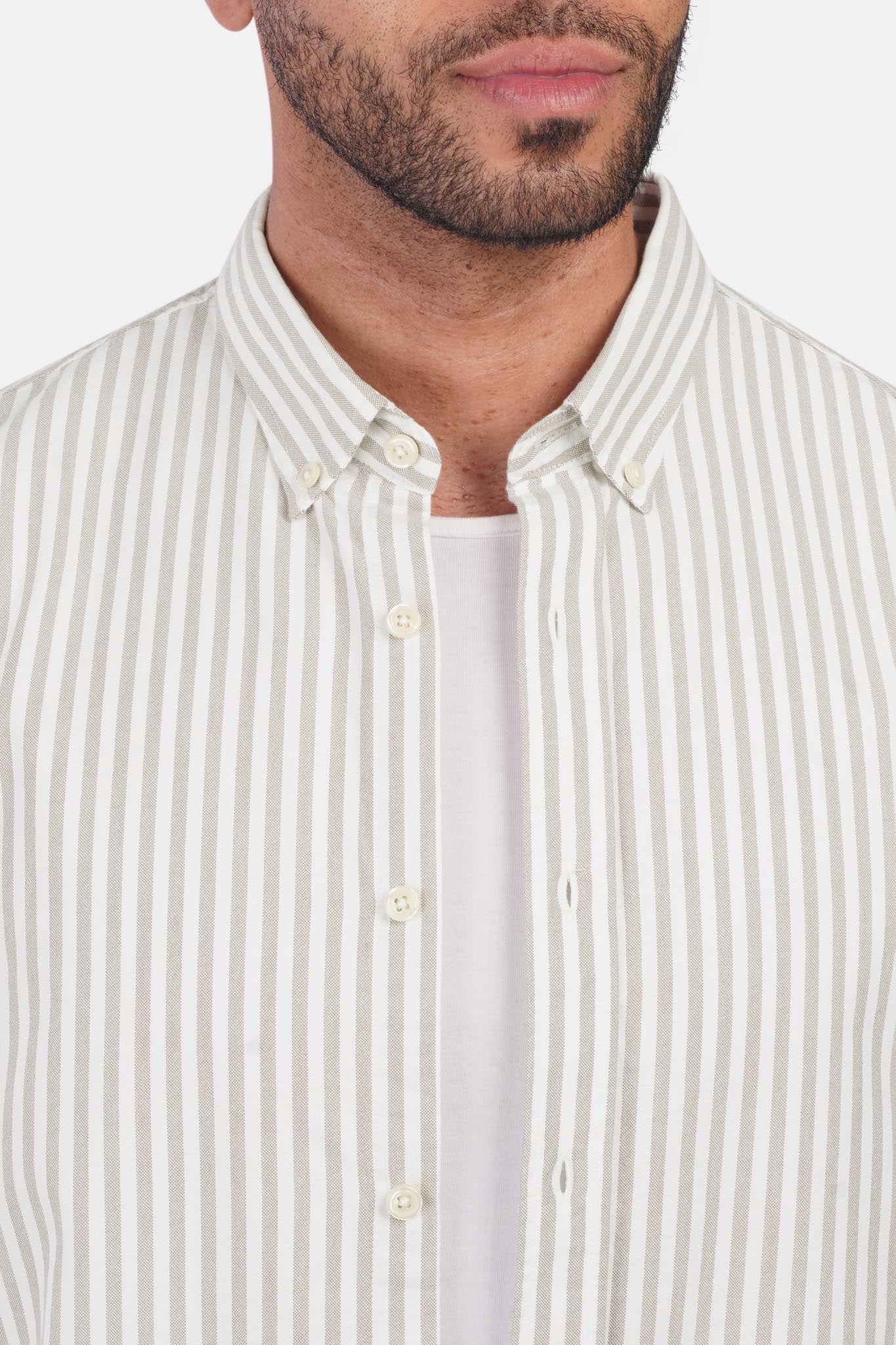Striped Oxford Long Sleeve Shirt