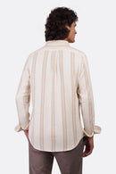 Textured Shibeka Striped Long Sleeve Shirt