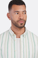 Linen Striped Active Long Sleeve Shirt